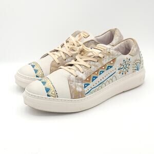 Karma Of Charme Naïf Hand Painted Leather Low Top Women's size 10.5